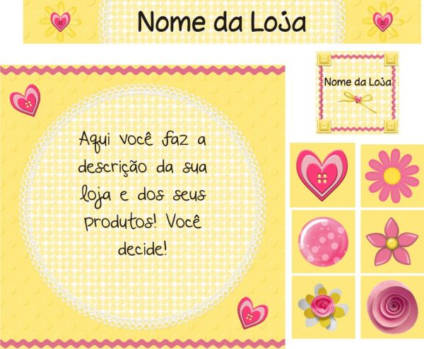 Kit Loja Elo7 Amarelinho